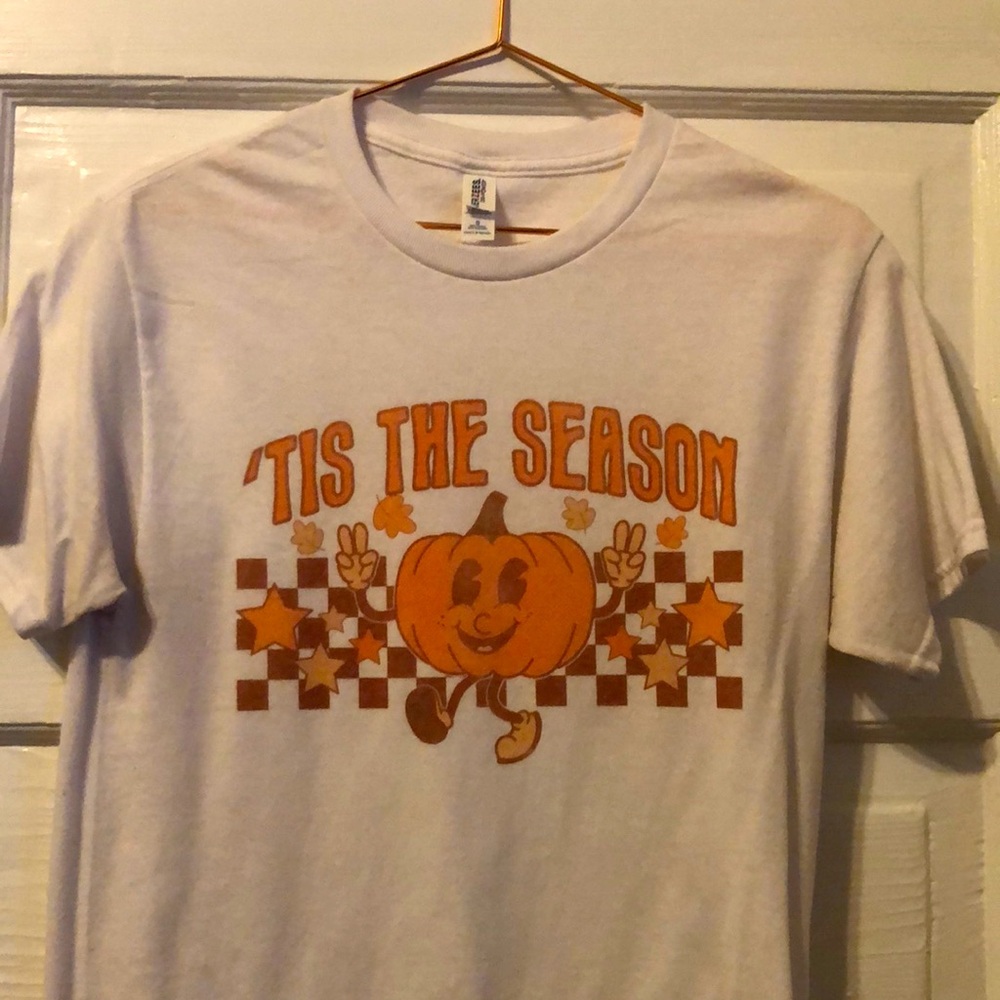 Handmade Vintage Retro Style Seasonal Pumpkin T-shirt